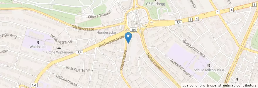 Mapa de ubicacion de Fahrschule Popaj en Suíça, Zurique, Bezirk Zürich, Zürich.