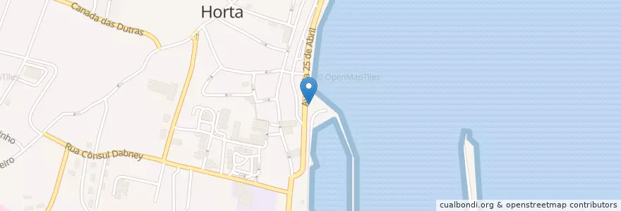 Mapa de ubicacion de Marina en Portugal, Açores, Faial, Horta.