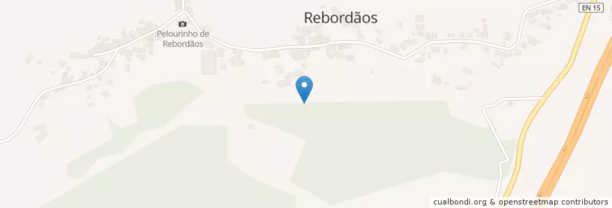 Mapa de ubicacion de Rebordãos en Portugal, Norte, Bragança, Terras De Trás-Os-Montes, Bragança, Rebordãos.