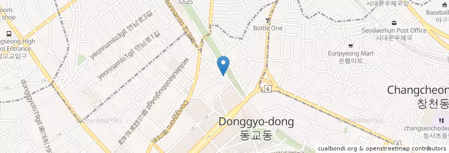 Mapa de ubicacion de Interview en Corée Du Sud, Séoul, 마포구, 서교동.