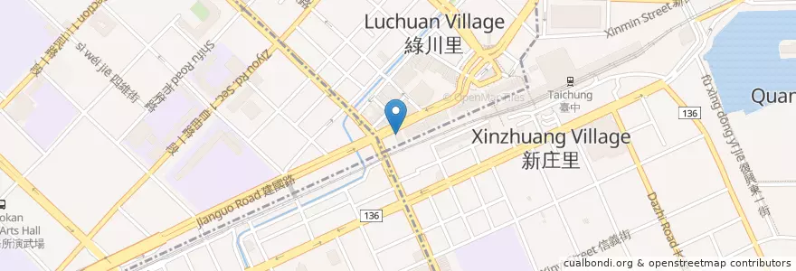 Mapa de ubicacion de Auto Taiwan Kevin en Taiwan, 臺中市, 東區.