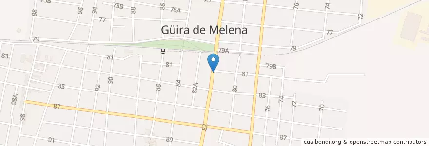 Mapa de ubicacion de El Castillito en كوبا, Artemisa, Güira De Melena, Ciudad De Güira De Melena.