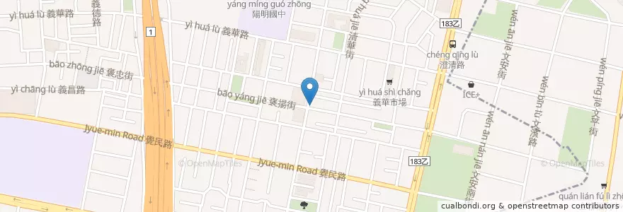 Mapa de ubicacion de 老上海臭臭鍋 en 臺灣, 高雄市, 三民區.