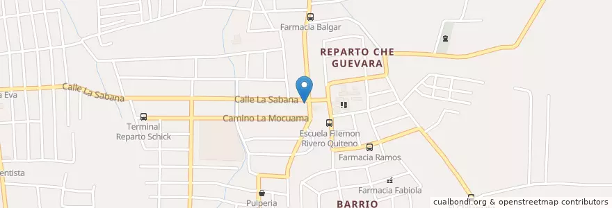 Mapa de ubicacion de Antiguo Cine Ideal en Nicarágua, Departamento De Managua, Managua (Municipio).