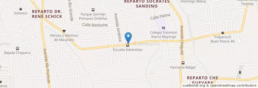 Mapa de ubicacion de Casa de la mujer en 니카라과, Departamento De Managua, Managua (Municipio).