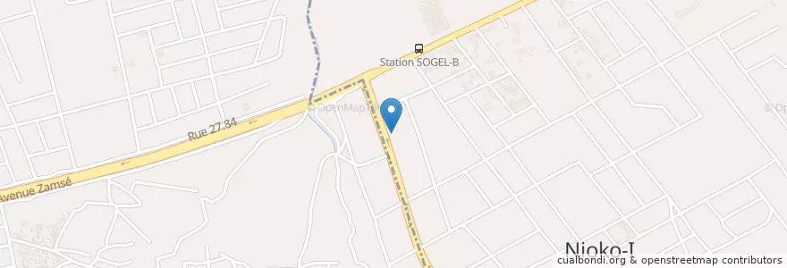 Mapa de ubicacion de Morning star en بورکینافاسو, Centre, Kadiogo, Saaba.