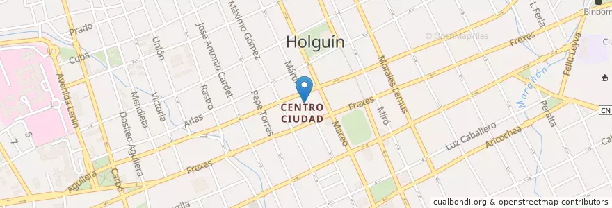 Mapa de ubicacion de Alba en Kuba, Holguín, Holguín.