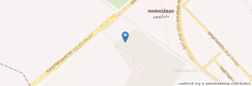 Mapa de ubicacion de بانک تجارت en إیران, محافظة ألبرز, شهرستان کرج, بخش مرکزی شهرستان کرج, کرج.
