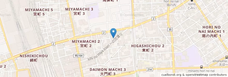 Mapa de ubicacion de ミスパリ専門学校 en ژاپن, 埼玉県, さいたま市, 大宮区.