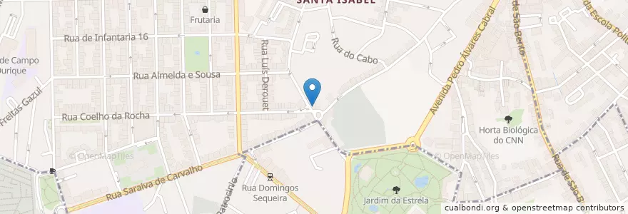 Mapa de ubicacion de CTT en ポルトガル, Área Metropolitana De Lisboa, Lisboa, Grande Lisboa, リスボン, Campo De Ourique.
