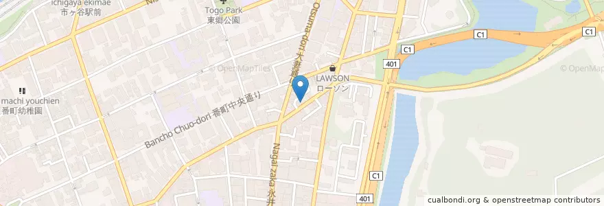 Mapa de ubicacion de 珈琲館 en Japan, Tokio, 千代田区.
