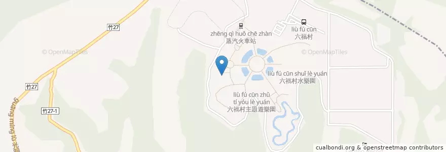 Mapa de ubicacion de 魔幻劇場 en Taiwan, 臺灣省, 新竹縣, 關西鎮.