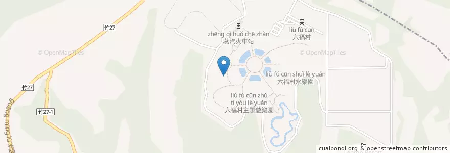 Mapa de ubicacion de 阿拉丁餐廳 en Taiwan, Taiwan, 新竹縣, 關西鎮.
