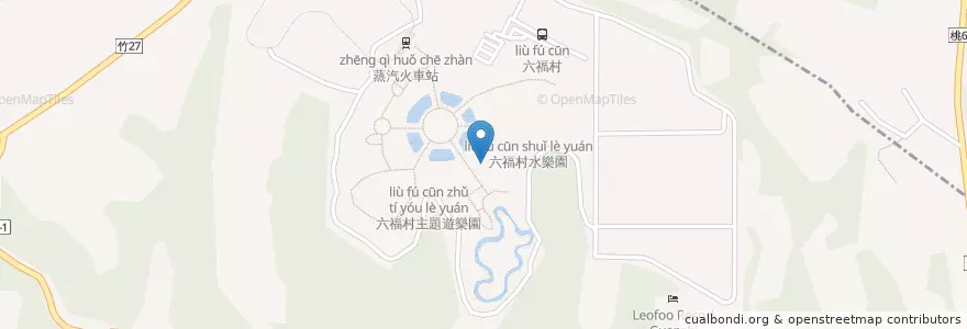 Mapa de ubicacion de 古墓迷城－3D動感電影 en Taiwan, 臺灣省, 新竹縣, 關西鎮.