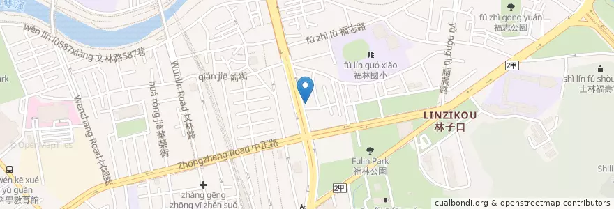 Mapa de ubicacion de 親親牙醫診所 en 臺灣, 新北市, 臺北市, 士林區.