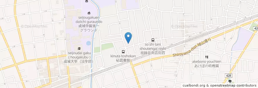 Mapa de ubicacion de 祖師谷ふれあいセンター en Giappone, Tokyo, 世田谷区.
