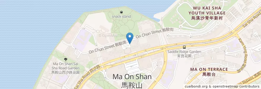 Mapa de ubicacion de MOS Burger en 中国, 香港 Hong Kong, 广东省, 新界 New Territories, 沙田區 Sha Tin District.