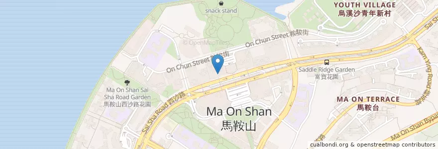 Mapa de ubicacion de 健康工房 Healthworks - Entrance to the Oneness World en Китай, Гонконг, Гуандун, Новые Территории, 沙田區 Sha Tin District.