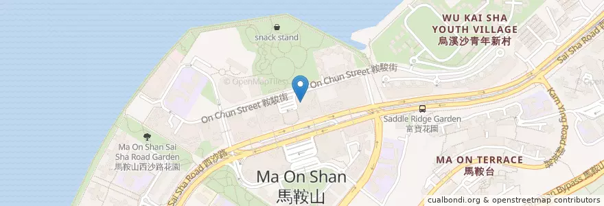 Mapa de ubicacion de 波仔 Eat East en 中国, 香港, 広東省, 新界, 沙田區 Sha Tin District.