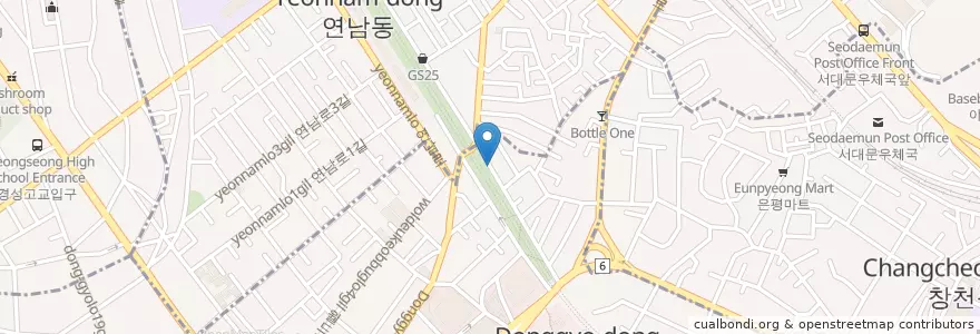 Mapa de ubicacion de Soft Lab en Corée Du Sud, Séoul, 마포구, 서교동.
