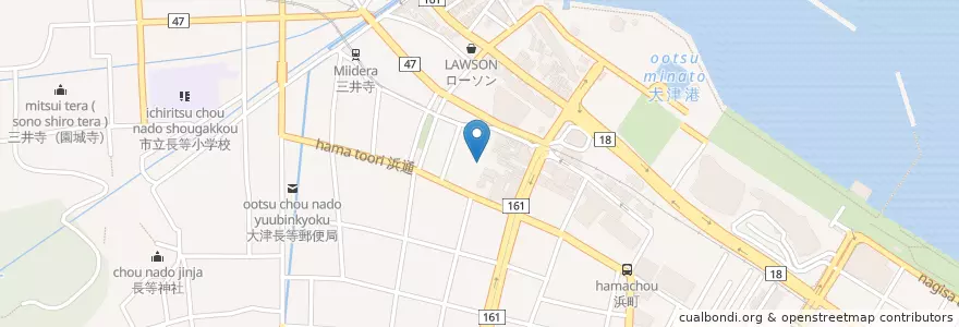 Mapa de ubicacion de たまや en 일본, 시가현, 大津市.