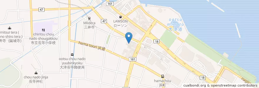 Mapa de ubicacion de Paradise en Japonya, 滋賀県, 大津市.