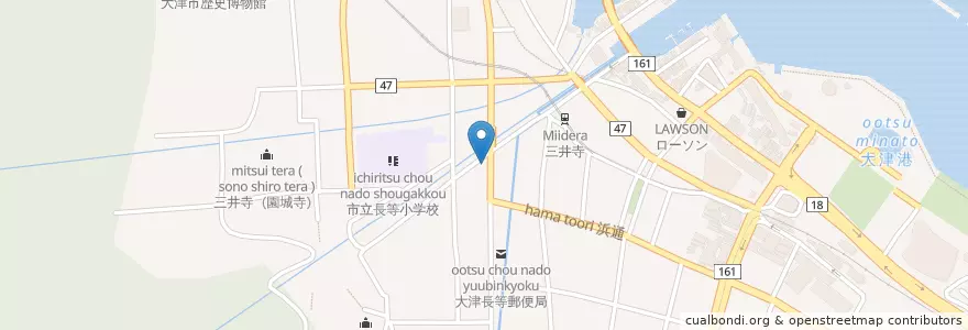 Mapa de ubicacion de 日本料理 疏水亭 en 日本, 滋賀県, 大津市.
