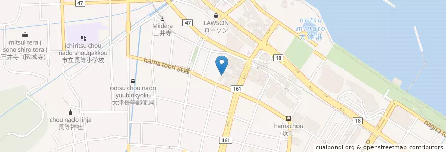Mapa de ubicacion de 光吉医院 en 日本, 滋賀県, 大津市.