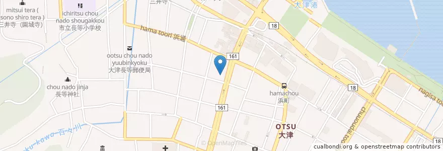 Mapa de ubicacion de 桂田医院 en 일본, 시가현, 大津市.