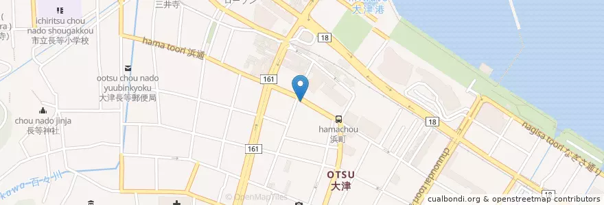 Mapa de ubicacion de しゃりん en 日本, 滋賀県, 大津市.