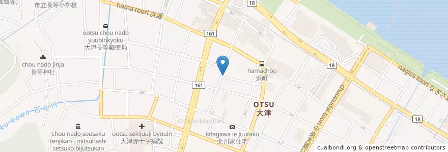 Mapa de ubicacion de 京マルマン en ژاپن, 滋賀県, 大津市.