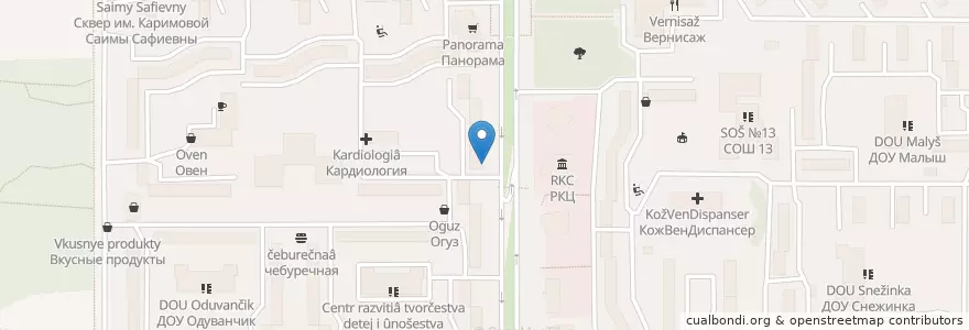 Mapa de ubicacion de Совкомбанк en Rússia, Distrito Federal Oriental, Iacútia, Нерюнгринский Улус, Городское Поселение Нерюнгри.