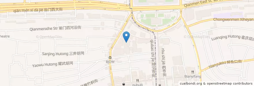 Mapa de ubicacion de Feng Cha en China, Beijing, Hebei, Xicheng District.