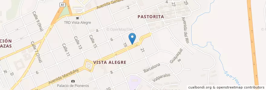 Mapa de ubicacion de WiFi ETECSA en Küba, Santiago De Cuba, Santiago De Cuba, Ciudad De Santiago De Cuba.