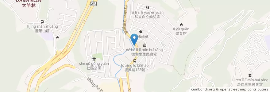 Mapa de ubicacion de 魯都香滷味 en Tayvan, 臺灣省, 基隆市, 安樂區, 中山區.