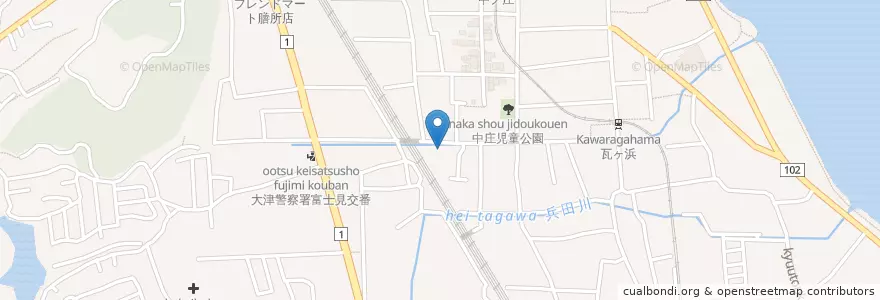 Mapa de ubicacion de ますぎ歯科クリニック en Япония, Сига, 大津市.