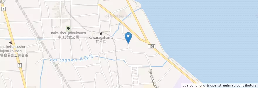 Mapa de ubicacion de 広鶴大神 en Japón, Prefectura De Shiga, 大津市.