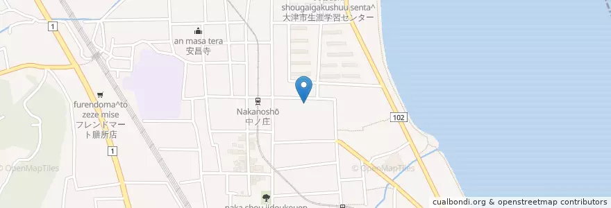 Mapa de ubicacion de 竹下整形外科 en Japan, Präfektur Shiga, 大津市.