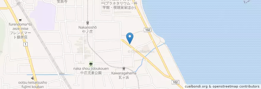 Mapa de ubicacion de 須藤獣医科病院 en ژاپن, 滋賀県, 大津市.