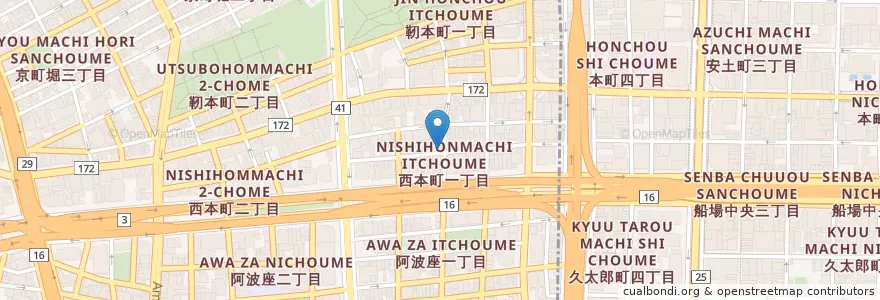 Mapa de ubicacion de スモーク・グリム en Japan, 大阪府, Osaka, 西区.