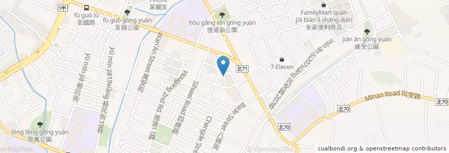 Mapa de ubicacion de 京王停車場 en 台湾, 新北市, 新荘区.