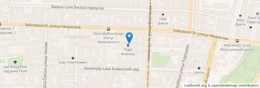 Mapa de ubicacion de Royal Smoke en Rusia, Северо-Западный Федеральный Округ, Óblast De Leningrado, San Petersburgo, Центральный Район, Литейный Округ.