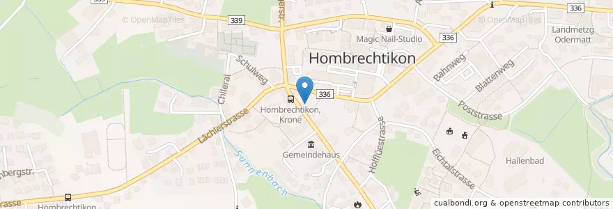Mapa de ubicacion de Pizza Fee 662 GmbH en 스위스, 취리히, Bezirk Meilen, Hombrechtikon.
