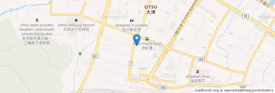 Mapa de ubicacion de 長壽寺 en Япония, Сига, 大津市.