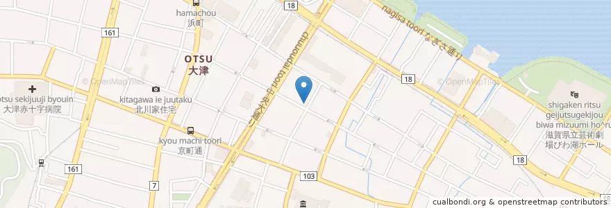 Mapa de ubicacion de 玄福寺 en Jepun, 滋賀県, 大津市.