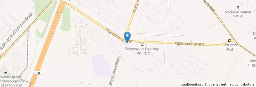 Mapa de ubicacion de 하나메디칼약국 en کره جنوبی, سئول, 송파구, 거여2동.