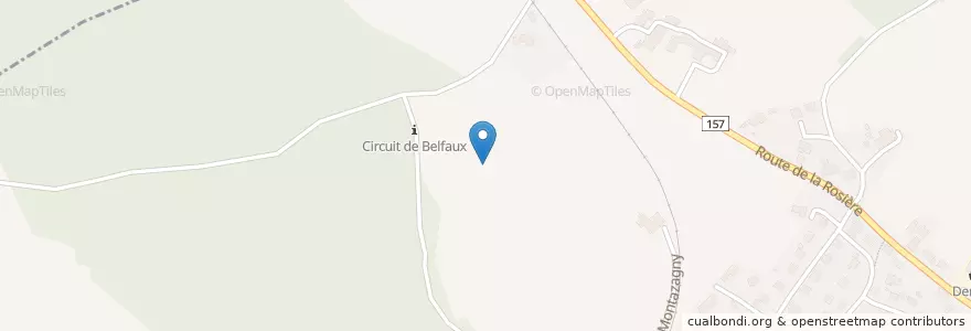 Mapa de ubicacion de Belfaux en Switzerland, Fribourg/Freiburg, District De La Sarine, Belfaux.