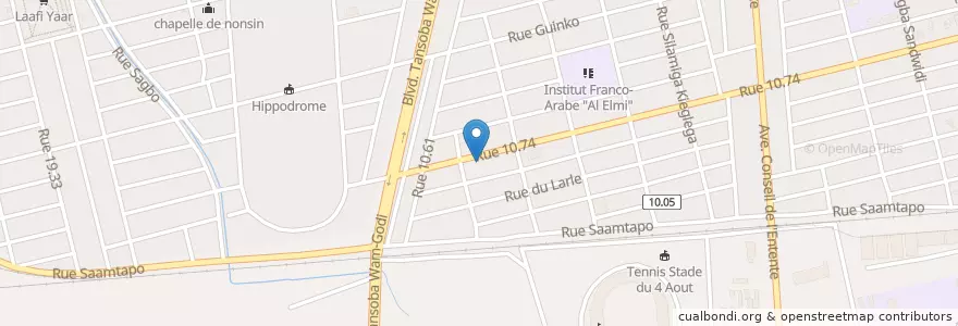 Mapa de ubicacion de Sadja Transport en 布基纳法索, Centre, Kadiogo, 瓦加杜古.