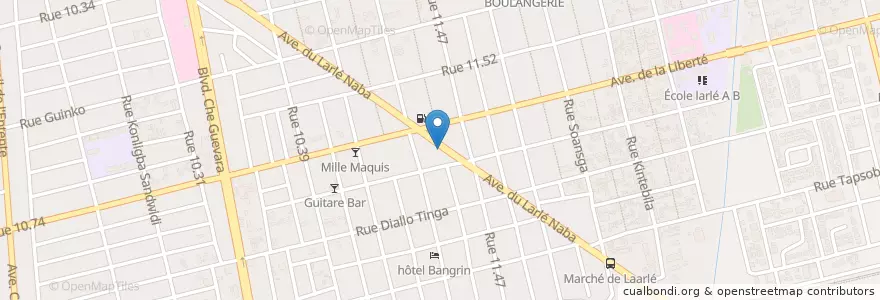 Mapa de ubicacion de SKI en 布基纳法索, Centre, Kadiogo, 瓦加杜古.