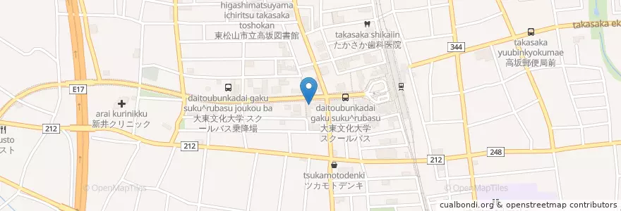 Mapa de ubicacion de 石川歯科クリニック en Япония, Сайтама, 東松山市.